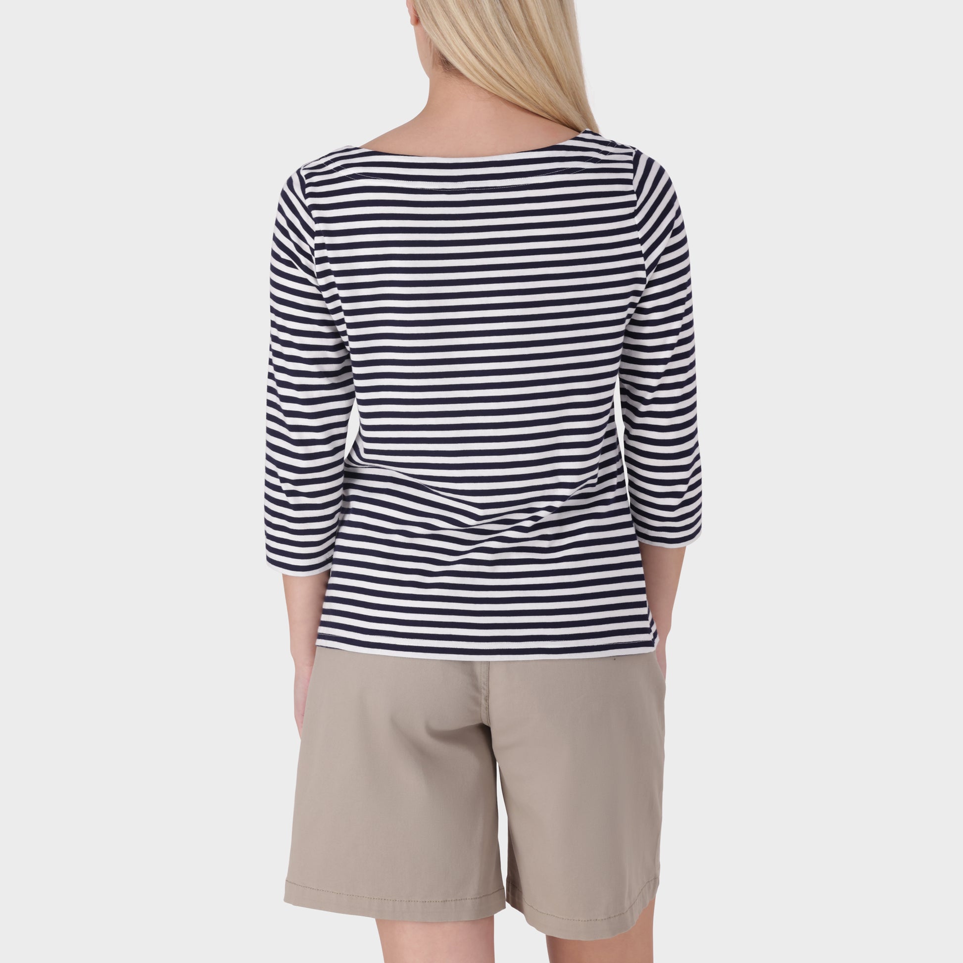 Boat Neck Stripe T-Shrt (1)