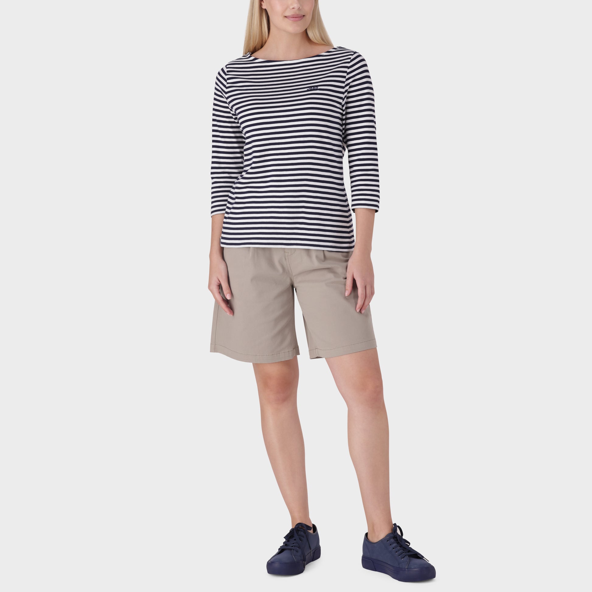 Boat Neck Stripe T-Shrt (3)