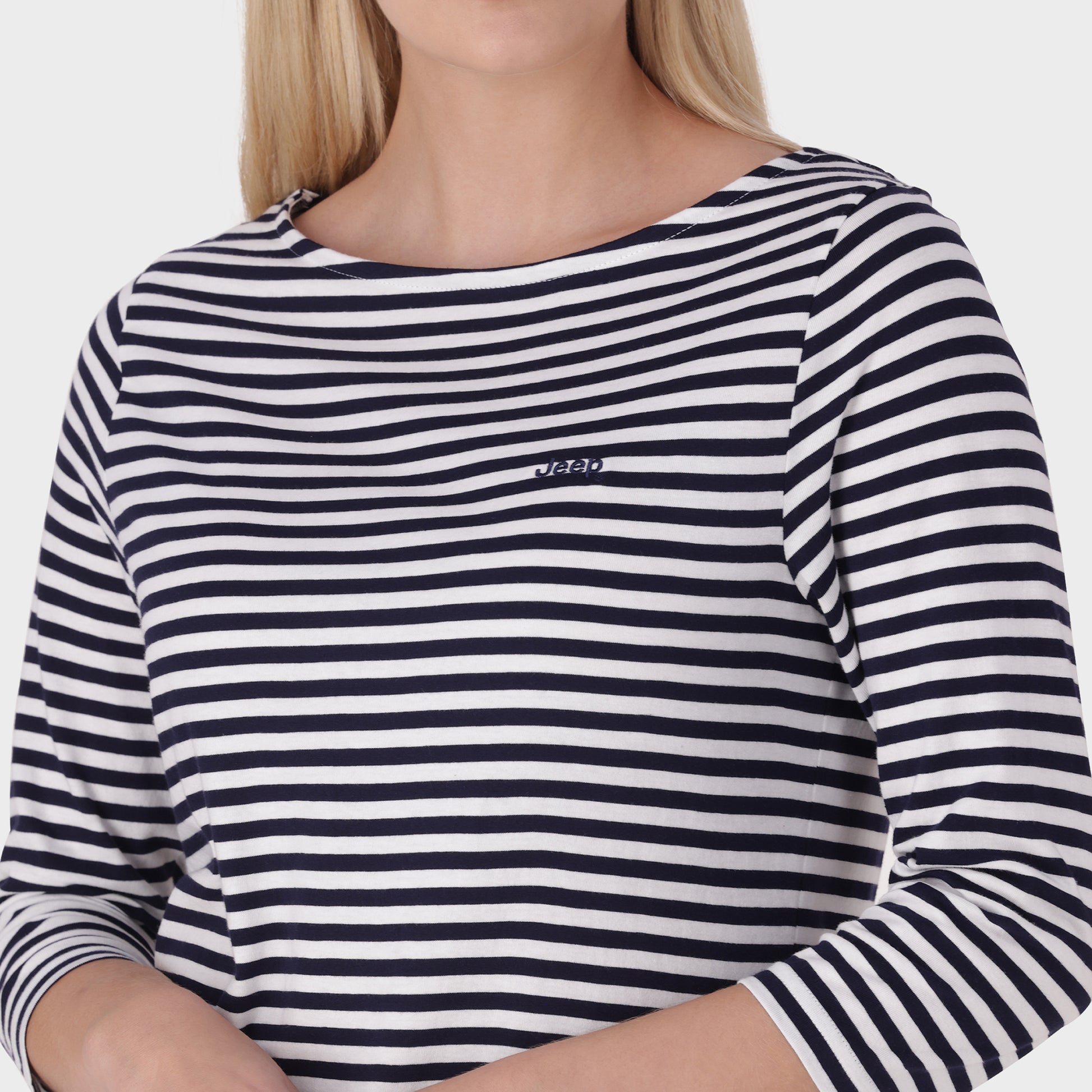 Boat Neck Stripe T-Shrt (4)