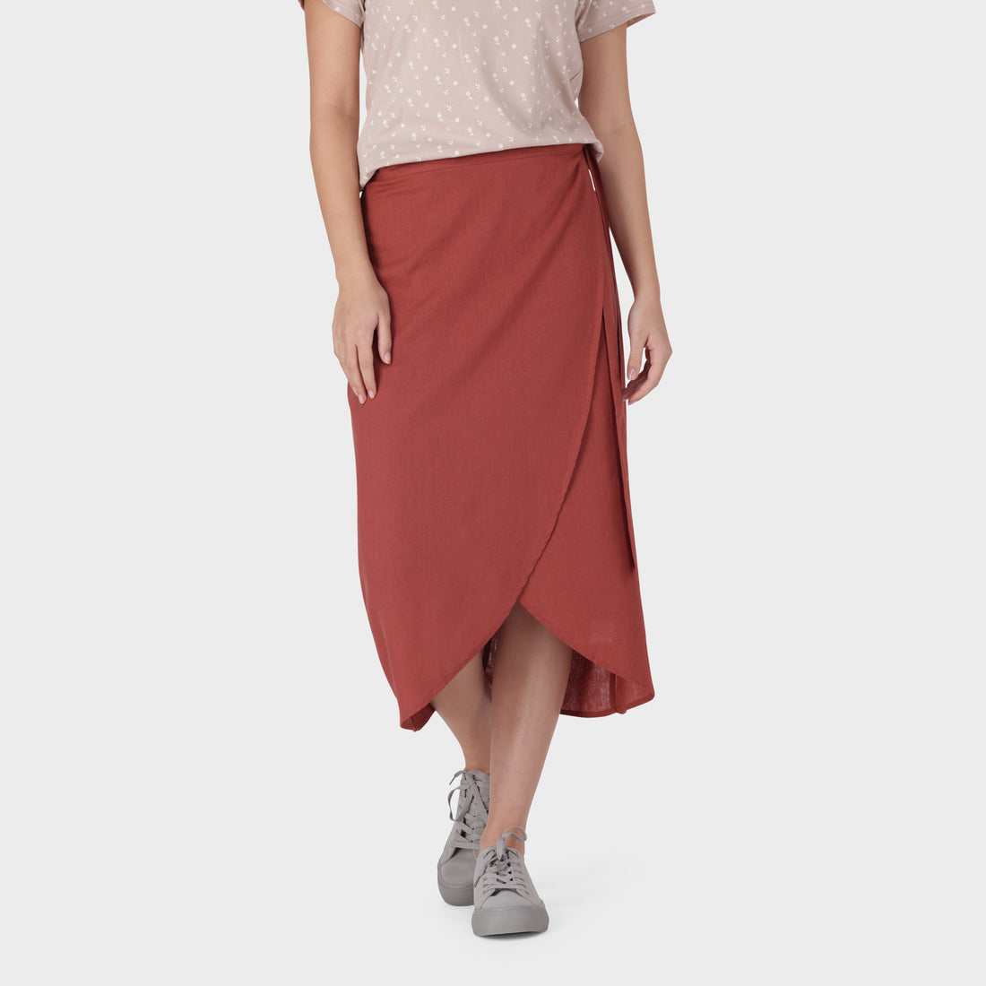 Linen Wrap Skirt