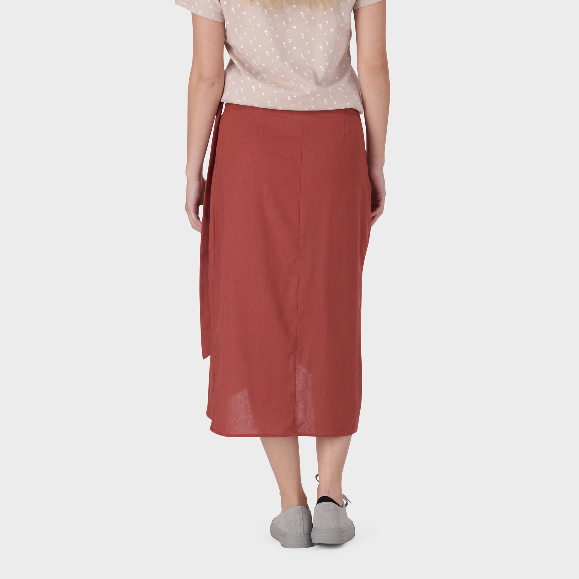 Linen Wrap Skirt (1)