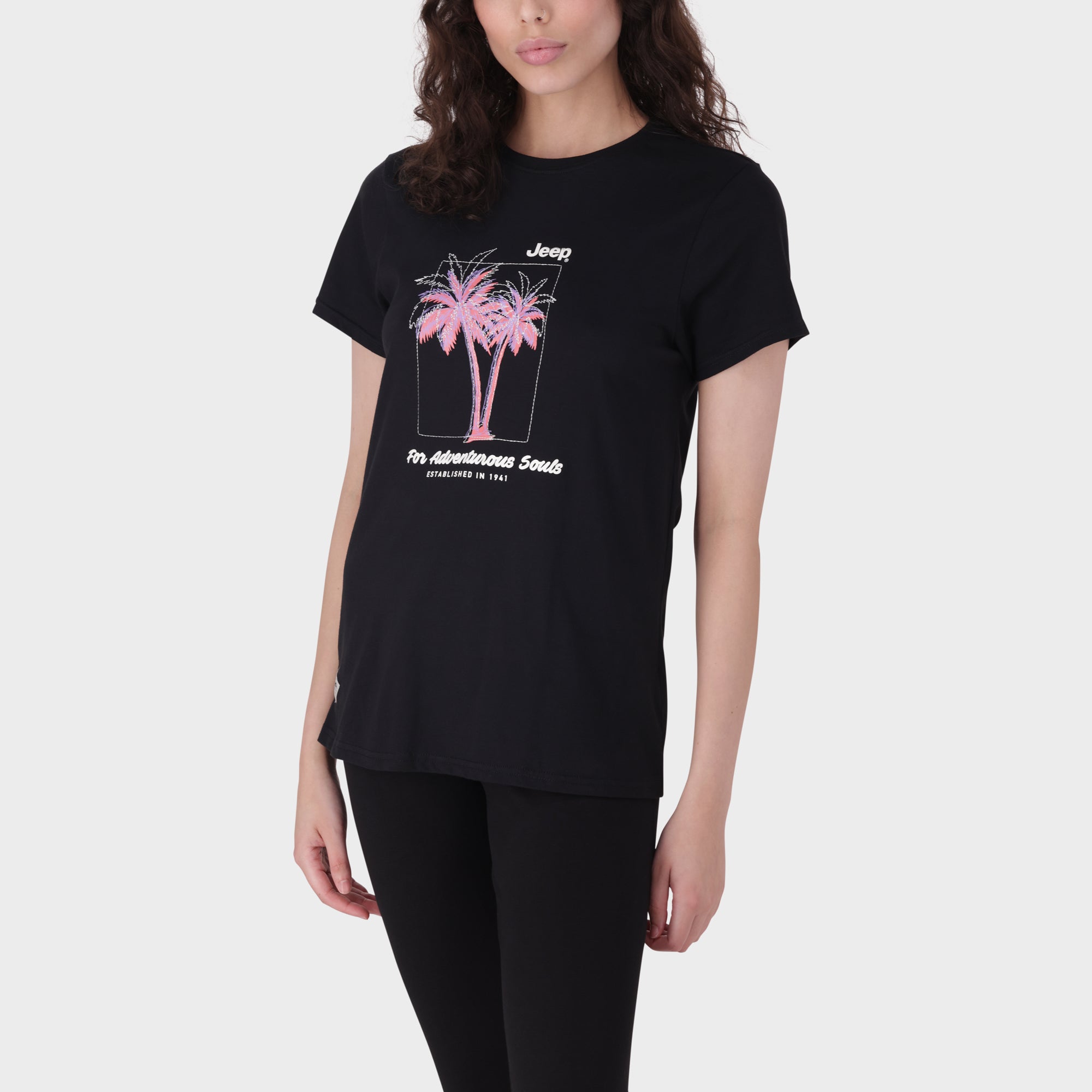 Palm Print Graphic T-Shirt