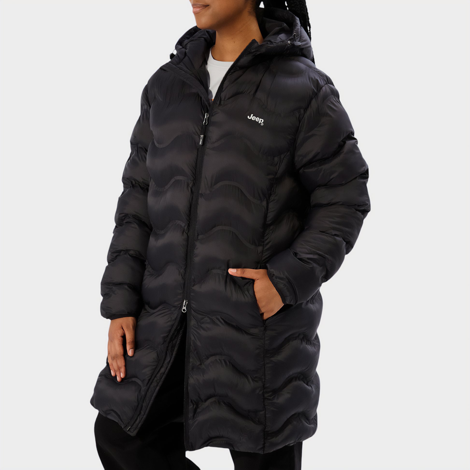 Fashion Longer Length Padded Jacket