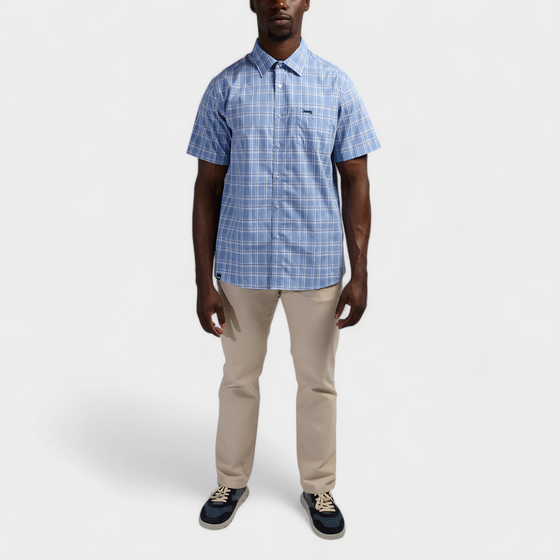 Classic Short Sleeve Check Shirt (1)